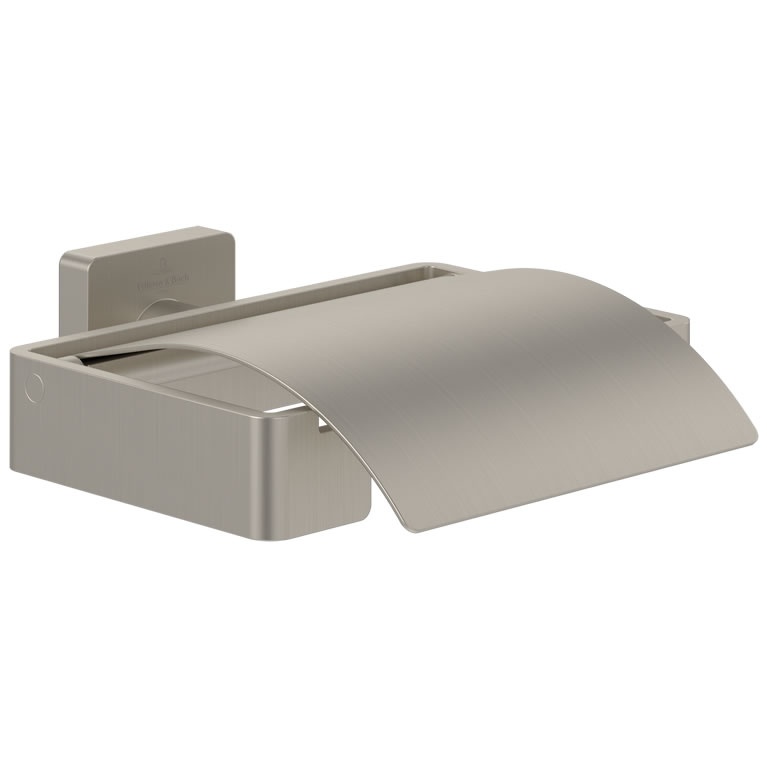 V&B Elements Striking Nickel Covered Toilet Roll Holder Sanctuary